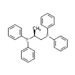 structure of CAS# 67884-33-7, (2S)-1,2-Propanediylbis(diphenylphosphine)