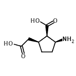 CAS#: 679436-36-3， (1R,2S,5S)-2-Amino-5-(carboxymethyl)cyclopentanecarboxylic acid