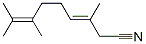 CAS#: 67952-54-9， 3,7,8-Trimethylnona-3,7-Dienenitrile