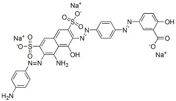 CAS#: 67990-23-2， Trisodium 5-[[4-[[8-Amino-7-[(4-Aminophenyl)Azo]-1-Hydroxy-3,6-Disulphonato-2-Naphthyl]Azo]Phenyl]Azo]Salicylate