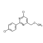 CAS#: 680214-63-5， 4-Chloro-2-(4-chlorophenyl)-6-(methoxymethyl)pyrimidine