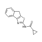 CAS#: 681155-66-8， N-(8H-Indeno[1,2-d][1,3]thiazol-2-yl)cyclopropanecarboxamide