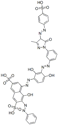 CAS#: 68134-18-9， 4-[[3-[[3-[[4,5-Dihydro-3-Methyl-5-Oxo-4-[(4-Sulfophenyl)Azo]-1H-Pyrazol]-1-Yl]Phenyl]Azo]-2,4-Dihydroxyphenyl]Azo]-5-Hydroxy-6-(Phenylazo)-2,7-Naphthalenedisulfonic Acid