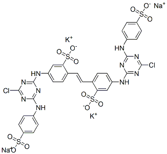 CAS#: 68155-68-0， Dipotassium Disodium 4,4'-Bis[[4-Chloro-6-[(4-Sulphonatophenyl)Amino]-1,3,5-Triazin-2-Yl]Amino]Stilbene-2,2'-Disulphonate