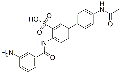 CAS#: 68189-37-7， 4'-(Acetylamino)-4-[(3-Aminobenzoyl)Amino][1,1'-Biphenyl]-3-Sulphonic Acid