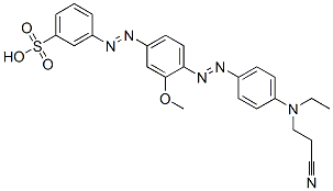 CAS#: 68227-58-7， 3-[[4-[[4-[(2-Cyanoethyl)Ethylamino]Phenyl]Azo]-3-Methoxyphenyl]Azo]Benzenesulphonic Acid