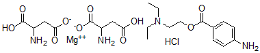 CAS#: 68245-15-8， Magnesium aspartate, mixted with procaine hydrochloride