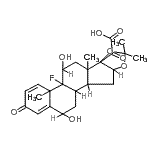 CAS#: 68263-02-5， (4b-Fluoro-5,12-dihydroxy-4a,6a,8,8-tetramethyl-2-oxo-2,4a,4b,5,6,6a,9a,10,10a,10b,11,12-dodecahydro-6bH-naphtho[2',1':4,5]indeno[1,2-d][1,3]dioxol-6b-yl)(oxo)acetic acid