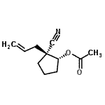CAS#: 682746-83-4， (1R,2S)-2-Allyl-2-cyanocyclopentyl acetate