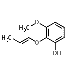 CAS#: 682772-48-1， 3-Methoxy-2-[(1E)-1-propen-1-yloxy]phenol