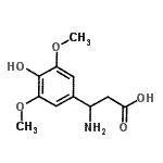CAS#: 682804-24-6， 3-amino-3-(4-hydroxy-3,5-dimethoxy-phenyl)propanoic acid