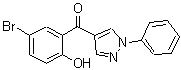 CAS#: 68287-72-9， (5-Bromo-2-hydroxyphenyl)(1-phenyl-1H-pyrazol-4-yl)methanone