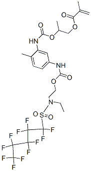 CAS#: 68298-75-9， 2-[[[[5-[[[2-[Ethyl[(Undecafluoropentyl)Sulphonyl]Amino]Ethoxy]Carbonyl]Amino]-2-Methylphenyl]Amino]Carbonyl]Oxy]Propyl Methacrylate