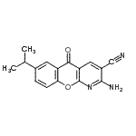 CAS#: 68302-12-5， 2-Amino-7-isopropyl-5-oxo-5H-chromeno[2,3-b]pyridine-3-carbonitrile