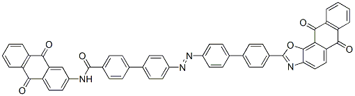 CAS#: 68310-03-2， 4'-[[4'-(6,11-Dihydro-6,11-Dioxoanthra[2,1-d]Oxazol-2-Yl)[1,1'-Biphenyl]-4-Yl]Azo]-N-(9,10-Dihydro-9,10-Dioxo-2-Anthryl)[1,1'-Biphenyl]-4-Carboxamide