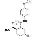 CAS#: 68489-09-8， (1R,2S,5R)-2-Isopropyl-N-(4-methoxyphenyl)-5-methylcyclohexanecarboxamide