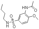 CAS#: 68540-79-4， N-[5-[(Butylamino)Sulfonyl]-2-Methoxyphenyl]-Acetamide