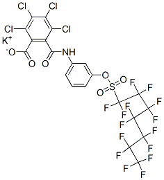 CAS#: 68541-01-5， Potassium 2,3,4,5-Tetrachloro-6-[[[3-[[(Pentadecafluoroheptyl)Sulphonyl]Oxy]Phenyl]Amino]Carbonyl]Benzoate