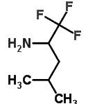 结构式 CAS# 686-91-9, 1,1,1-三氟-4-甲基-2-戊胺