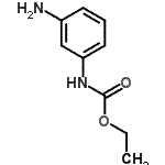 结构式 CAS# 68621-73-8, 乙基(3-氨基苯基)氨基甲酸酯