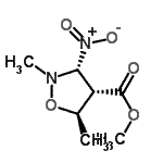 CAS#: 68702-66-9， Methyl (3R,4S,5R)-2,5-dimethyl-3-nitro-1,2-oxazolidine-4-carboxylate