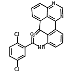 CAS 登录号：6871-93-8， 2,5-二氯-N-(7-氧代-7H-苯并[E]萘嵌间二氮杂苯-8-基)苯甲酰胺