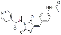 CAS#: 68710-96-3， N-[5-[4-(Acetylamino)Benzylidene]-4-Oxo-2-Thioxothiazolidin-3-Yl]-4-Pyridinecarboxamide