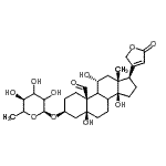 CAS#: 6875-30-5， (3beta,5beta,8xi,9xi,11alpha)-3-[(6-Deoxy-alpha-D-Glycero-Hexopyranosyl)Oxy]-5,11,14-Trihydroxy-19-Oxocard-20(22)-Enolide
