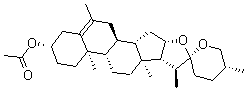 CAS#: 6877-73-2， (25R)-6-Methylspirost-5-en-3beta-ol acetate