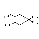 CAS#: 68804-32-0， 4,7,7-Trimethylbicyclo[4.1.0]heptane-3-carbaldehyde