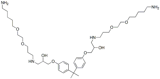 CAS#: 68815-70-3， 1,1'-[(1-Methylethylidene)Bis(4,1-Phenyleneoxy)]Bis[3-[[3-[2-[(5-Aminopentyl)Oxy]Ethoxy]Propyl]Amino]-2-Propanol]
