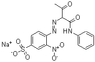 CAS#: 68834-04-8， 3-Nitro-4-[2-[2-Oxo-1-[(Phenylamino)Carbonyl]Propyl]Diazenyl]-Benzenesulfonic Acid Sodium Salt(1:1)