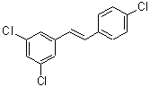 structure of CAS# 688348-25-6, 1,3-Dichloro-5-[(E)-2-(4-chlorophenyl)vinyl]benzene;1,3-Dichloro-5-[(E)-2-(4-chloro-phenyl)-vinyl]-benzene