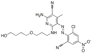 CAS#: 68877-62-3， 2-Amino-5-[(2-Chloro-6-Cyano-4-Nitrophenyl)Azo]-6-[[3-(4-Hydroxybutoxy)Propyl]Amino]-4-Methylnicotinonitrile