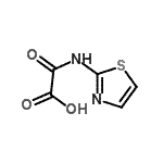 structure of CAS# 6890-84-2, Oxo(1,3-Thiazol-2-Ylamino)Acetic Acid;acetic acid, oxo(2-thiazolylamino);acetic acid, oxo(2-thiazolylamino)-;MFCD09864599
