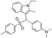 CAS 登录号：68912-03-8， 4-[(1-乙基-2-甲基-1H-吲哚-3-基)[(4-甲基苯基)磺酰基]甲基]-N,N-二甲基苯胺
