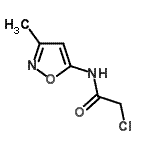 结构式 CAS# 69000-39-1, 2-氯-N-(3-甲基-1,2-恶唑-5-基)乙酰胺