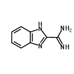 结构式 CAS# 69006-93-5, 1H-苯并咪唑-2-甲脒