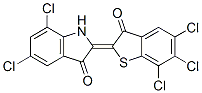 CAS#: 6904-93-4， 5,7-Dichloro-1,2-Dihydro-2-(5,6,7-Trichloro-3-Oxobenzo[b]Thien-2(3H)-Ylidene)-3H-Indol-3-One
