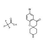 CAS#: 690632-09-8， 6-Bromospiro[chromene-2,4'-piperidin]-4(3H)-one trifluoroacetate (1:1)