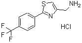 CAS#: 690632-10-1， 1-{2-[4-(Trifluoromethyl)phenyl]-1,3-thiazol-4-yl}methanamine hydrochloride (1:1)