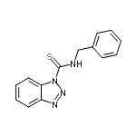 structure of CAS# 690634-11-8, N-Benzyl-1H-benzotriazole-1-carbothioamide;Benzotriazole-1-carbothioic acid benzylamide;N-(Phenylmethyl)-1H-benzotriazole-1-carbothioamide;654612_ALDRICH