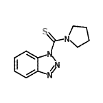 结构式 CAS# 690634-12-9, 1H-苯并三唑-1-基(1-吡咯烷基)甲硫酮