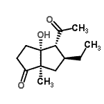 CAS#: 690660-73-2， (3aR,4R,5S,6aR)-4-Acetyl-5-ethyl-3a-hydroxy-6a-methylhexahydro-1(2H)-pentalenone