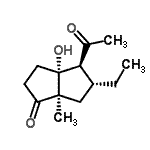 CAS#: 690660-74-3， (3aR,4S,5R,6aR)-4-Acetyl-5-ethyl-3a-hydroxy-6a-methylhexahydro-1(2H)-pentalenone