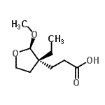 CAS#: 690993-27-2， 3-[(2R,3R)-3-Ethyl-2-methoxytetrahydro-3-furanyl]propanoic acid