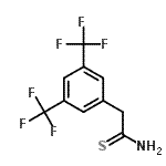结构式 CAS# 691868-49-2, 2-[3,5-二(三氟甲基)苯基]硫代乙酰胺