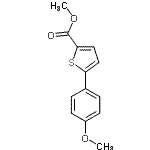 CAS#: 69202-21-7， Methyl 5-(4-methoxyphenyl)-2-thiophenecarboxylate