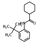 CAS#: 692262-22-9， N-[2-(2-Methyl-2-propanyl)phenyl]cyclohexanecarboxamide