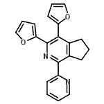 CAS#: 692729-84-3， 3,4-Di(2-furyl)-1-(2-pyridinyl)-6,7-dihydro-5H-cyclopenta[c]pyridine